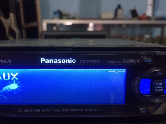PANASONIC CQ-DFX983D 24Bit 4V รุ่นใหญ่ MP3-RW CD-RW AUX กราฟฟิกหน้าจอ ปรี้เอ้า3ชุด AUX1ชุด คุมกล่องCD สภาพสวย มือ2 ญี่ปุ่น