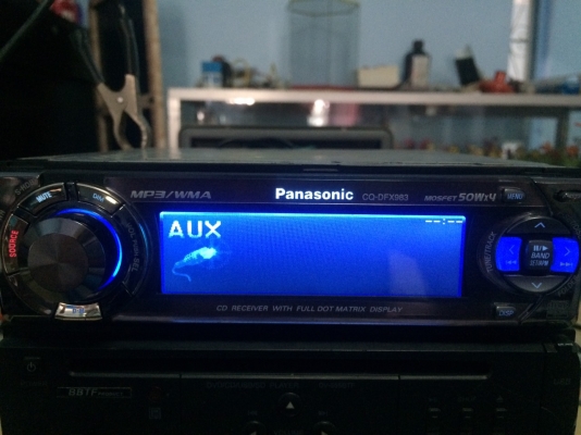 PANASONIC CQ-DFX983D 24Bit 4V รุ่นใหญ่ MP3-RW CD-RW AUX กราฟฟิกหน้าจอ ปรี้เอ้า3ชุด AUX1ชุด คุมกล่องCD สภาพสวย มือ2 ญี่ปุ่น