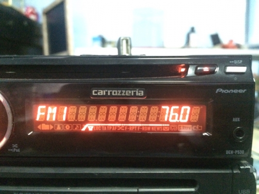 Pioneer DEH-P530 USB Ipod MP3-RW CD-RW AUX ปรีเอ้า1ชุด คุมกล่องCD ไฟ7สี มือ2 ญี่ปุ่น