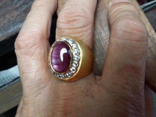 แหวนเงินพลอยทับทิมแท้ แหวนเงินพลอยทับทิมแท้