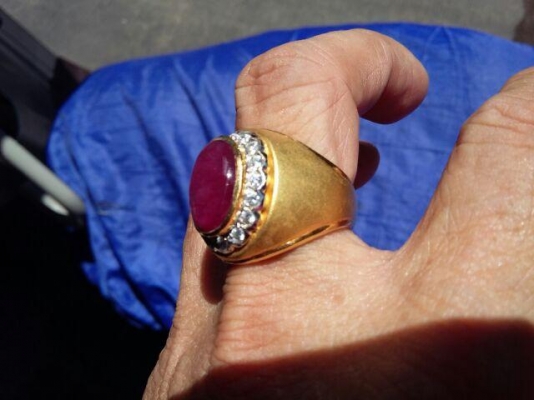 แหวนเงินพลอยทับทิมแท้ แหวนเงินพลอยทับทิมแท้