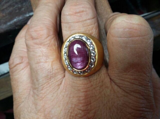 แหวนเงินพลอยทับทิมแท้ แหวนเงินพลอยทับทิมแท้