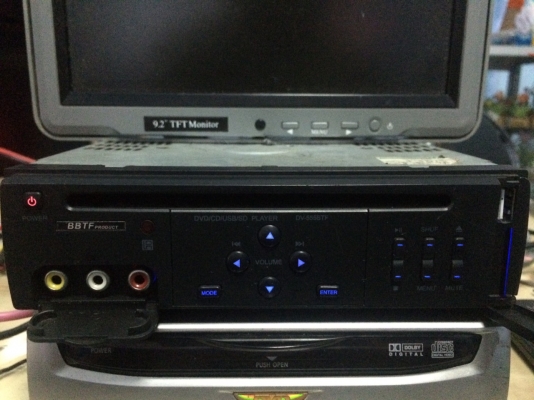 BBTF DV-555BTF USB SDCARD DVD-RW VCD-RW MP3-RW CD-RW AUX ปรีเอ้า1ชุด ด้านหลัง Vedio2ชุด ด้านหลัง ปรีเอ้า1ชุด ด้านหน้า Vedio1ขุด ด้านหน้า ไม่มีภาคขยาย มือ2 ญี่ปุ่น