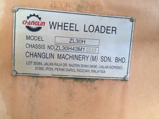 (ลดเหลือคันละ450000)รถตักล้อยาง ZL30H..ของ TMC..CHANGLIN มี2คัน รถจอดไม่ได้ใช้ แต่รถใช้งานได้ปกติ