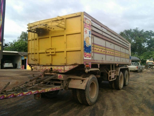 ขายสิบล้อดั้มพ่วงแม่ลูกHINO MEGA344แรงซีรี่ย์500ยูโร3 Hi-Speedเบรคลมปี54