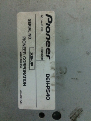 Pioneer DEH-P540 USB IPOD MP3-RW CD-RW AUX ปรีเอ้า1ชุด คุมกล่องCD สภาพสวย มือ2 ญี่ปุ่น