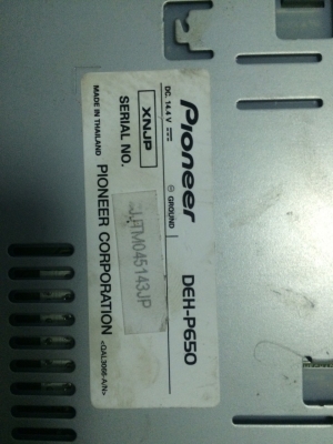 Pioneer DEH-P650 USB IPOD MP3-RW CD-RE AUX ปรีเอ้า1ชุด จอกราฟฟิก คุมกล่องCD สภาพสวย มือ2 ญี่ปุ่น