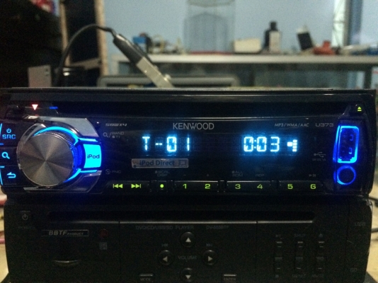 KENWOOD U373 USB IPOD MP3-RW CD-RW AUX ปรีเอ้า1ชุด สภาพสวย มือ2 ญี่ปุ่น