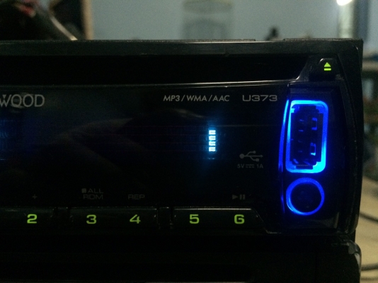 KENWOOD U373 USB IPOD MP3-RW CD-RW AUX ปรีเอ้า1ชุด สภาพสวย มือ2 ญี่ปุ่น