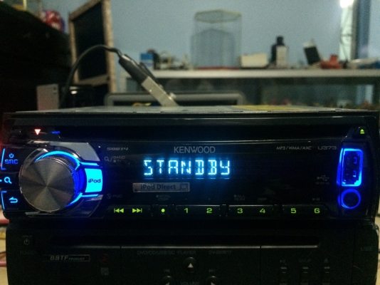 KENWOOD U373 USB IPOD MP3-RW CD-RW AUX ปรีเอ้า1ชุด สภาพสวย มือ2 ญี่ปุ่น