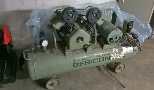 HITACHI-BEBICON 3 แรง ถัง 80 ลิตร ปั้มลมนำเข้าญี่ปุ่น