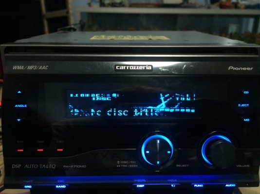 Pioneer FH-P710MD 24Bit MP3-RW CD-RW MD-RW กราฟฟิกหน้าจอ ปรับระดับไฟฟ้าได้10ระดับ EQ13แบน ปรีเอ้า1ชุด คุมกล่องCD สภาพสวย มือ2 ญี่ปุ่น