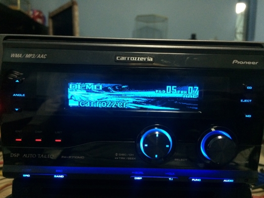 Pioneer FH-P710MD 24Bit MP3-RW CD-RW MD-RW กราฟฟิกหน้าจอ ปรับระดับไฟฟ้าได้10ระดับ EQ13แบน ปรีเอ้า1ชุด คุมกล่องCD สภาพสวย มือ2 ญี่ปุ่น