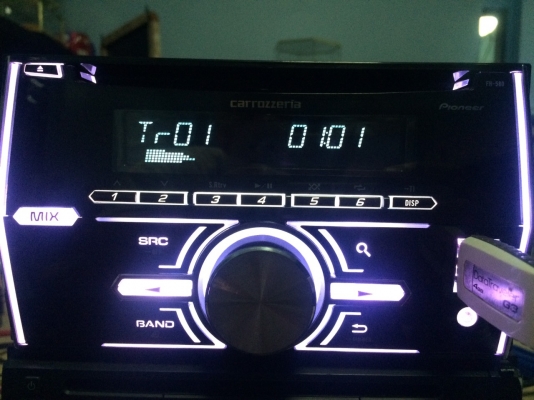 Pioneer FH-580 USB IPOD MP3-RW CD-RW AUX ปรีเอ้า1ชุด ไฟเปลี่ยนสีได้ฟ้า กับขาว สภาพสวย มือ2 ญี่ปุ่น