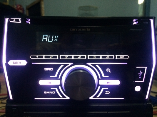 Pioneer FH-580 USB IPOD MP3-RW CD-RW AUX ปรีเอ้า1ชุด ไฟเปลี่ยนสีได้ฟ้า กับขาว สภาพสวย มือ2 ญี่ปุ่น