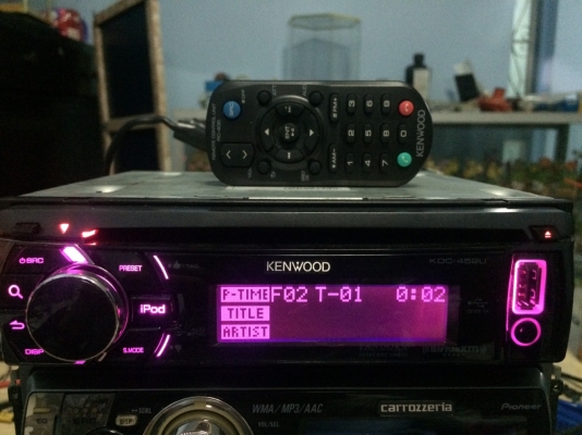 KENWOOD KDC-452U PANDORA 24Bit USB IPOD MP3-RW CD-RW FMคลื่นไทย AUX ปรีเอ้า3ชุด ไฟ7สี คุมกล่องCD พร้อมรีโมท สภาพสวย มือ2 ญี่ปุ่น