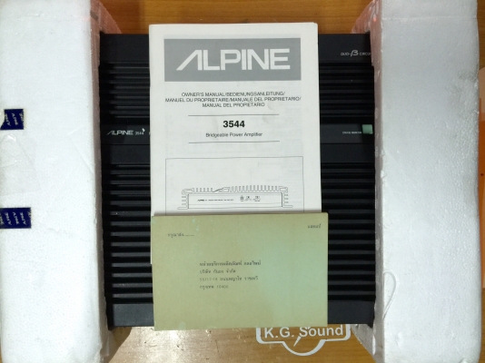 ขายเพาเวอร์แอมป์ ALPINE 3544 STEREO 210W 2 CHANNEL ขายเพาเวอร์แอมป์ ALPINE 3544 STEREO 210W 2 CHANNEL