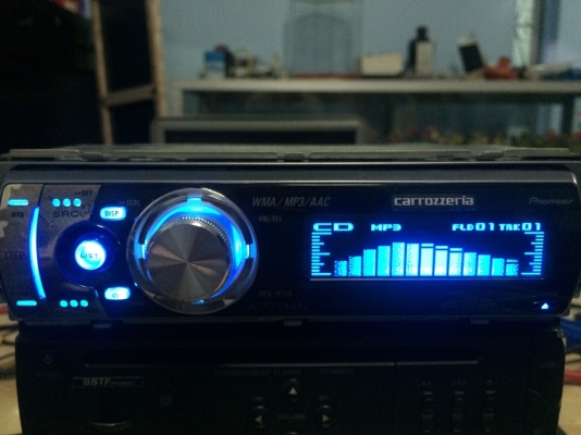 Pioneer DEH-P710 MP3-RW CD-RW 2ปรีเอ้า สไลด์ไฟฟ้า กราฟฟิกหน้า EQ13แบน ครอสโอเวอร์ในตัว คุมกล่องCD มือ2 ญี่ปุ่น