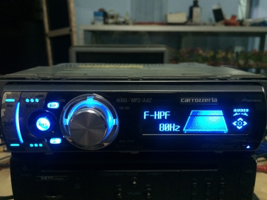 Pioneer DEH-P710 MP3-RW CD-RW 2ปรีเอ้า สไลด์ไฟฟ้า กราฟฟิกหน้า EQ13แบน ครอสโอเวอร์ในตัว คุมกล่องCD มือ2 ญี่ปุ่น