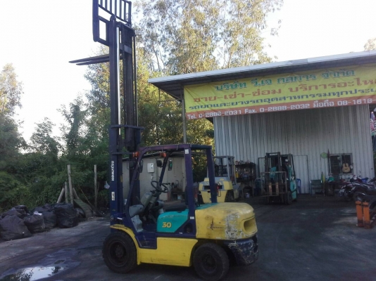 KOMATSU FD30-12ขนาด3ตัน เสาสูง4เมตร เกียร์ออร์โต้ เครื่องยนต์ดีเซล4D94E ยางตัน4เส้น รถญี่ปุ่นแท้0816161541
