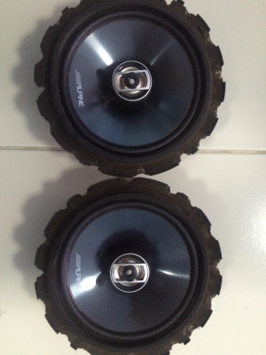 ลำโพง Alpine STE-160C 2ทาง 6.5นิ้ว 150W กรวยโพลี เสียงกลางแหลมชัด เบสนุ่น มือ2 ญี่ปุ่น