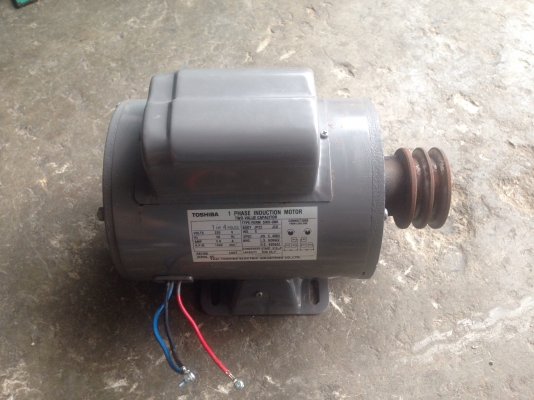 ขายมอเตอร์ Toshiba 1HP. 220V ไฟบ้าน สภาพสวยใหม่มาก พร้อมใช้งาน