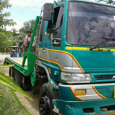 สิบล้อท้ายลาก ฮีโน่ FM3M P11320แรง 2เพา สโลส บรรทุก แม็คโค 200-320 รถพร้อมใช้ เล่มทะเบียนพร้อมโอน