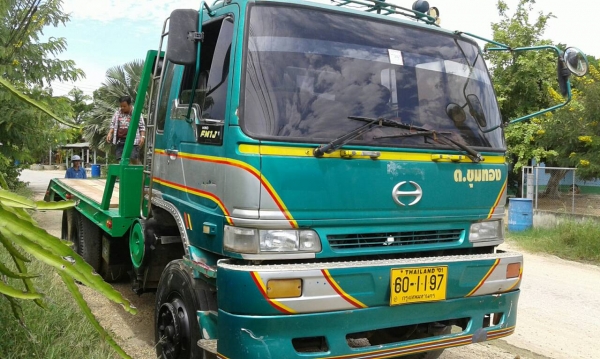 สิบล้อท้ายลาก ฮีโน่ FM3M P11320แรง 2เพา สโลส บรรทุก แม็คโค 200-320 รถพร้อมใช้ เล่มทะเบียนพร้อมโอน