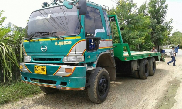 สิบล้อท้ายลาก ฮีโน่ FM3M P11320แรง 2เพา สโลส บรรทุก แม็คโค 200-320 รถพร้อมใช้ เล่มทะเบียนพร้อมโอน