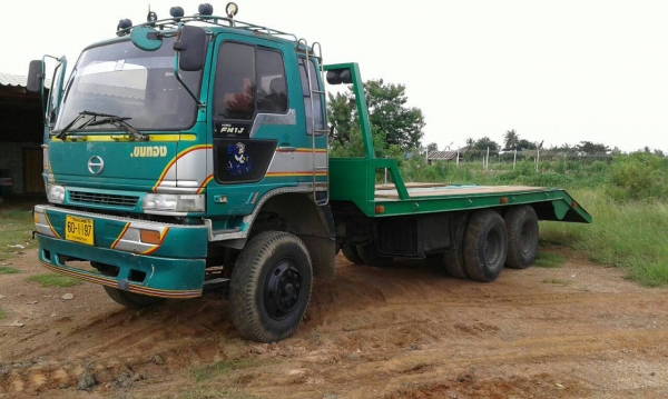 สิบล้อท้ายลาก ฮีโน่ FM3M P11320แรง 2เพา สโลส บรรทุก แม็คโค 200-320 รถพร้อมใช้ เล่มทะเบียนพร้อมโอน