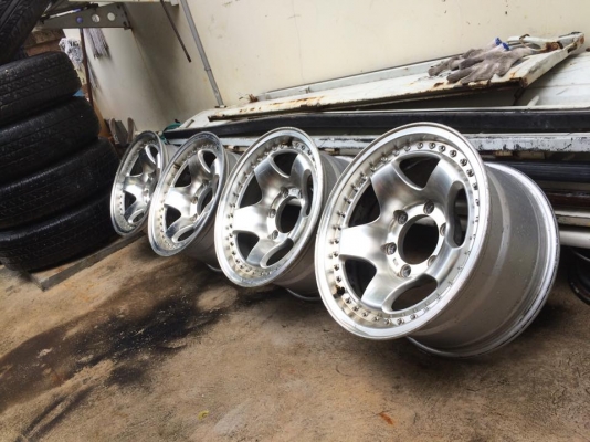 ขายล้อเก่าญี่ปุ่น ขอบ16x8 et 0 6/139.7 เก่าญี่ปุ่นสภาพสวยๆ ไม่คดไม่ดุ้ง ไม่เบียด ดูของพระราม2 ราคา14000บาท 089 0211090 Id champ_rama2