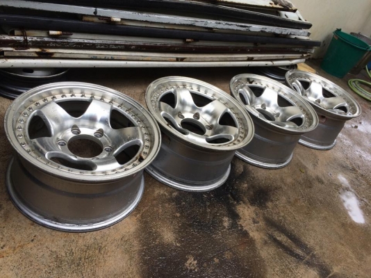 ขายล้อเก่าญี่ปุ่น ขอบ16x8 et 0 6/139.7 เก่าญี่ปุ่นสภาพสวยๆ ไม่คดไม่ดุ้ง ไม่เบียด ดูของพระราม2 ราคา14000บาท 089 0211090 Id champ_rama2