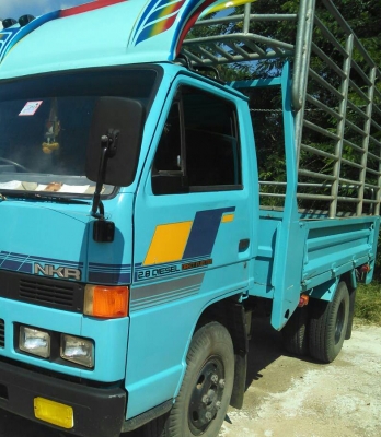 หกล้อ อีซูซุ NKR 88ปี35 ไม่ดั้ม เกียร๋สั่น สภาพดีเดิมสวยกริบ (กะบะเหล็กเหมาะไปต่อดั้มได้เลย) ทะเบียนพร้อมโอน