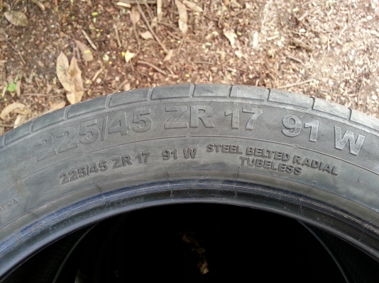 ขายยาง continental 225-45-17 ปี 12 2เส้น (ซื้อขายแล้ว) ขายยาง continental 225-45-17 ปี 12 2เส้น (ซื้อขายแล้ว)