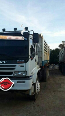 ขายรถบรรทุก 22 ล้อพ่วงแม่ลูกดัมพ์ ISUZU DECA 320 แรงม้าปี 2550 ลูกพ่วงสามมิตร 3 เพลา ราคา 2000000