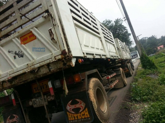 ขายดาวน์รถบรรทุก 22 ล้อพ่วงแม่ลูกดัมพ์ HINO MEGA 260 แรงม้าปี 2556 ลูกพ่วงสามมิตร 3 เพลา ขายดาวน์ 930000