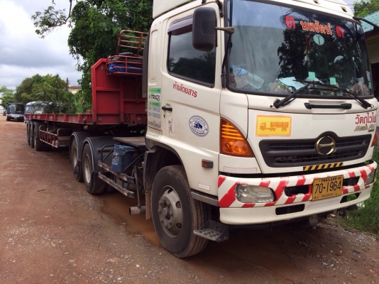 ขายด่วน  รถสิบล้อหัวลากพร้อมหางพื้นเรียบสามเพลา มี 5 ชุดหัวหาง  HINO  MEGA 320 ปี 49 สภาพดีมาก  เอกสารพร้อม  พร้อมใช้งาน