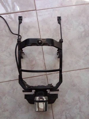 ขายอะไหล่ช๊อปเปอร์  เหล็กท้ายพร้อมไฟส่องป้าย+กันล้มแดรก