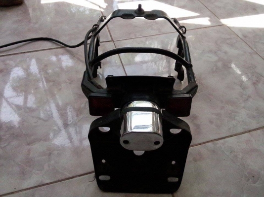 ขายอะไหล่ช๊อปเปอร์  เหล็กท้ายพร้อมไฟส่องป้าย+กันล้มแดรก