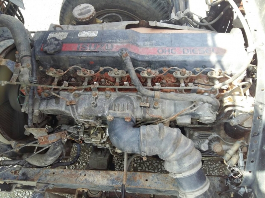 ขายรถ ISUZU Rocky ปี 47  เครื่อง 6HE1 195 แรงม้า ติดเครน UNIC 2.9 ตัน คัสซีFRR32LB