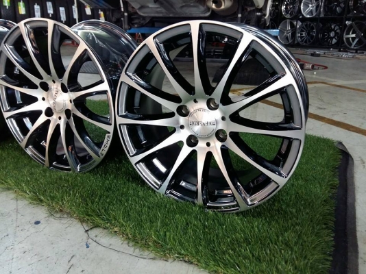 ล้อ VENERDI ขอบ15X7 4H100 สีแบล็กโครม