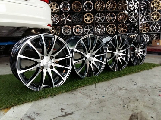 ล้อ VENERDI ขอบ15X7 4H100 สีแบล็กโครม