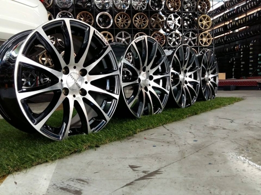 ล้อ VENERDI ขอบ15X7 4H100 สีแบล็กโครม