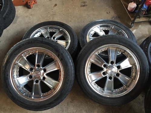 ล้อมือสอง JRD Coupe ขอบ17x7.5 6/139 ET 20 พร้อมยาง 225-50R17