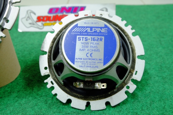 ลำโพง Alpine รุ่น STS-162R ลำโพงแกนร่วม 2 ทาง ขนาด 6" กรวย Hybrid Composite Resin