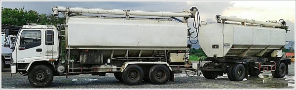 ขายสิบล้อ ISUZU 195 พ่วงเเม่ลูกบรรทุกอาหารสัตว์