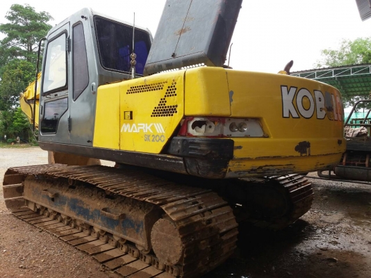 ขายรถแบคโฮ KOBELCO SK200-/// เอกสารเล่มทะเบียน ระบบไฟเต็ม ราคา 870000