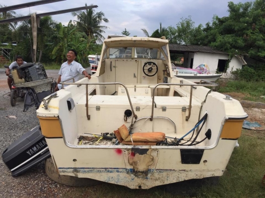 เรือตกปลา 22 ฟุตเครื่องยามาฮ่า 90 แรง