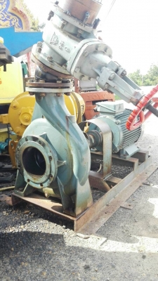 Sale>> ปั้มน้ำหอยโข่ง ALLWEILER AG Germany เข้า 8" ออก 6" ชนมอเตอร์ 60 HP. 380V. มีประตูน้ำให้ พร้อมใช้ 089-2499123 นครปฐม