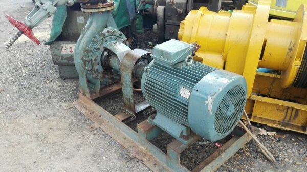 Sale>> ปั้มน้ำหอยโข่ง ALLWEILER AG Germany เข้า 8" ออก 6" ชนมอเตอร์ 60 HP. 380V. มีประตูน้ำให้ พร้อมใช้ 089-2499123 นครปฐม